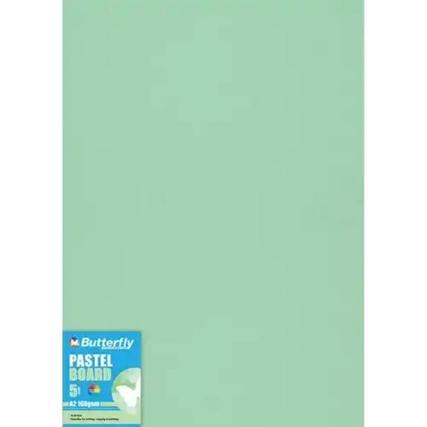 Image of Butterfly A2 Pastel Green Boards 5-Pack