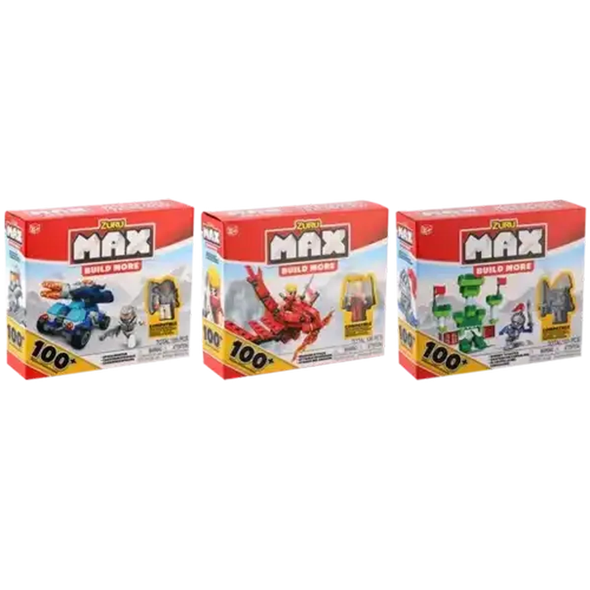 BLAME ITS MARX社　4体セット Checkers Sixty60 | Max Building Blocks 100 Piece (Colour May Vary)