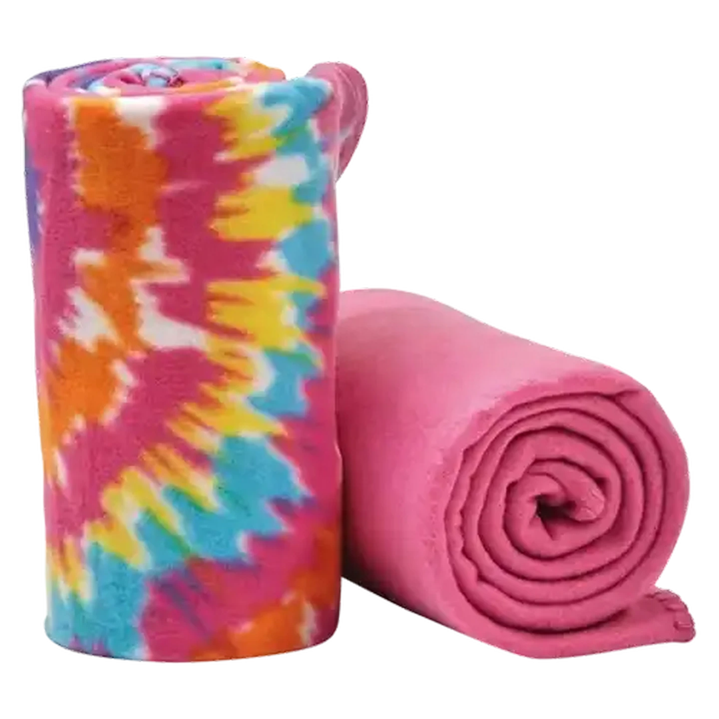 Image of Essentials Assorted Polar Fleece Throw 2 Piece (Colour May Vary)