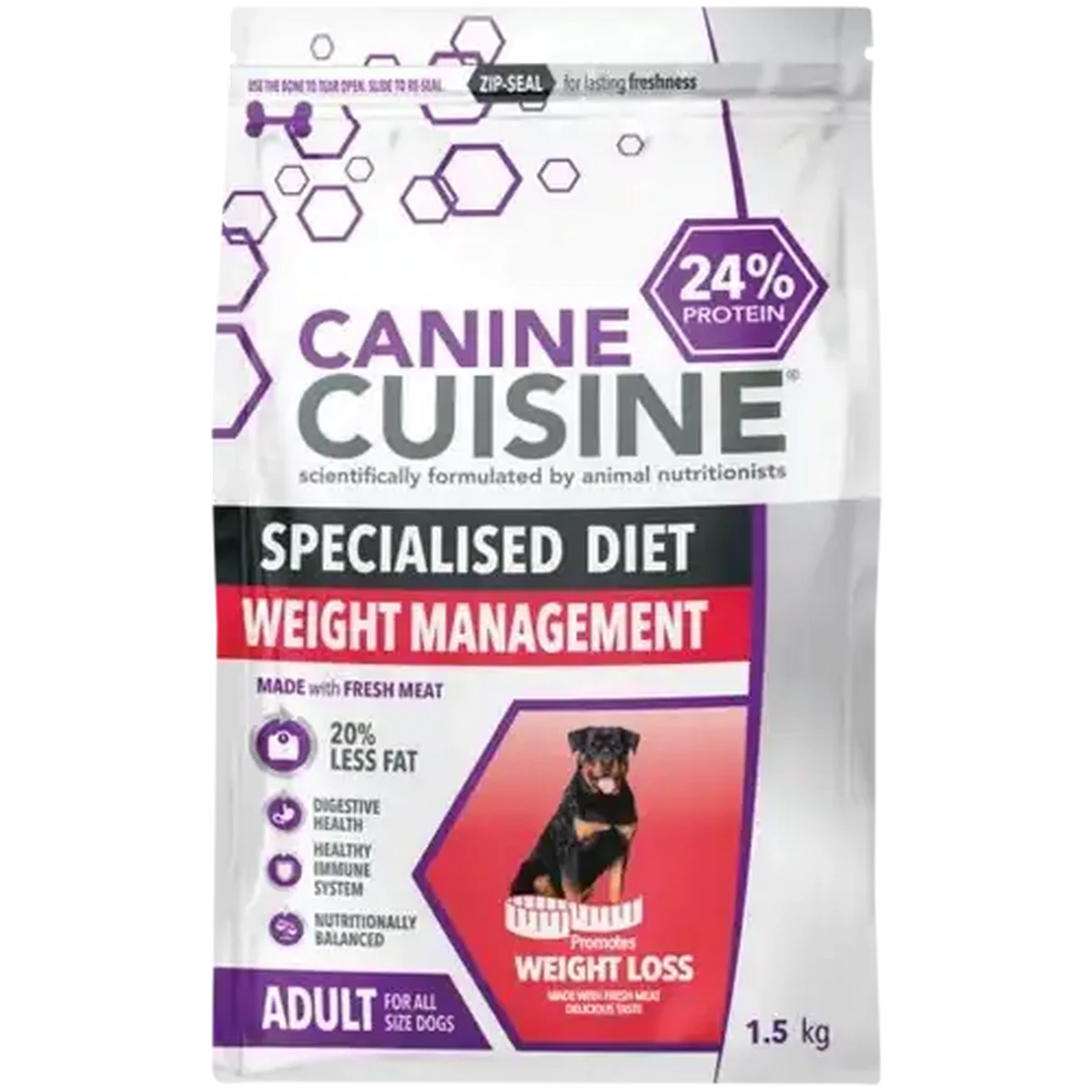 ドッグフード  CANIN MULTIFUNCTION CLT S 1kg Checkers Sixty60 | Canine Cuisine Weight Management All Breed