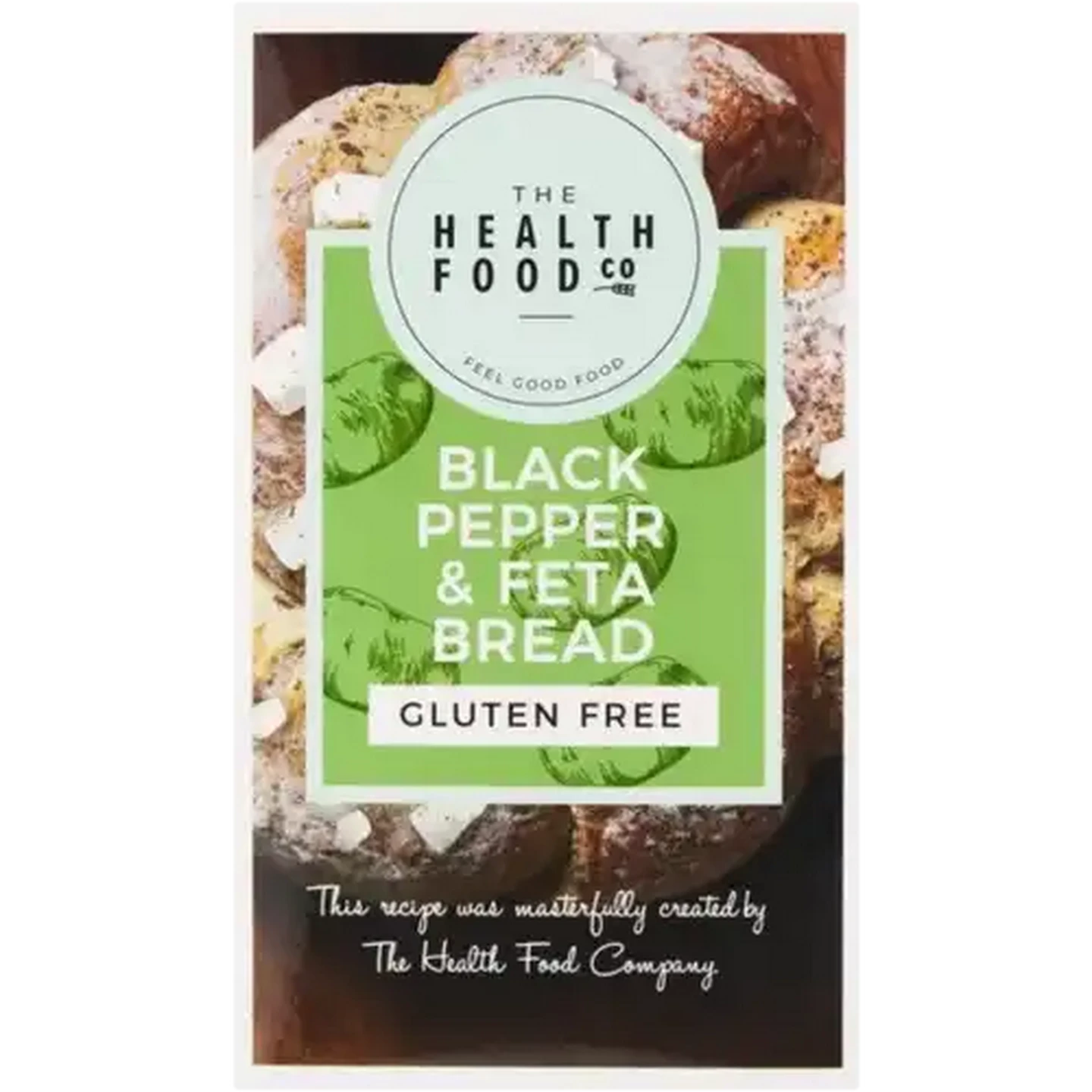 Image of The Health Food Company Frozen Gluten Free Black Pepper & Feta Bread 400g