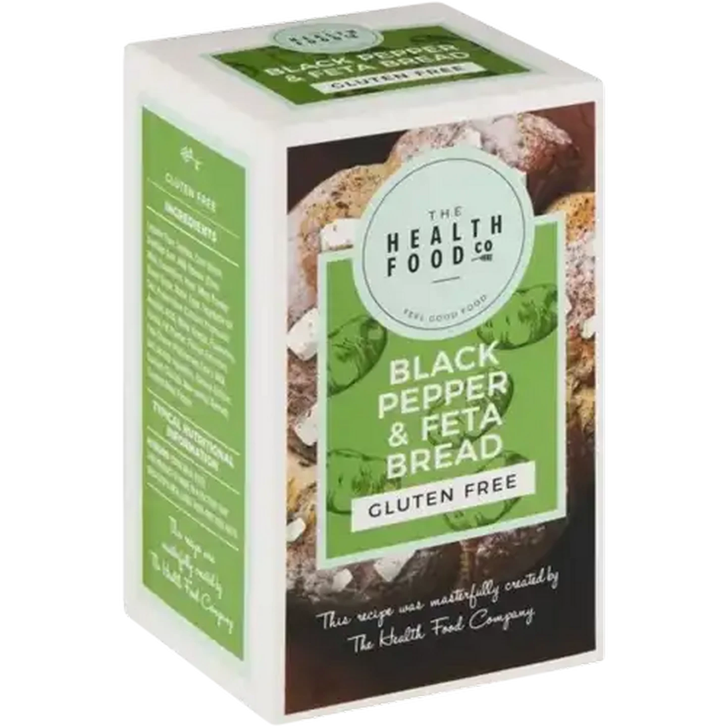 Image of The Health Food Company Frozen Gluten Free Black Pepper & Feta Bread 400g
