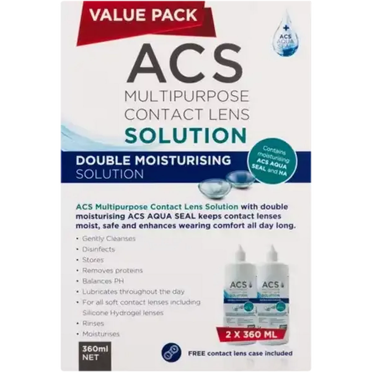 Checkers Sixty60 | ACS Multipurpose Contact Lens Solution 2 x 360ml