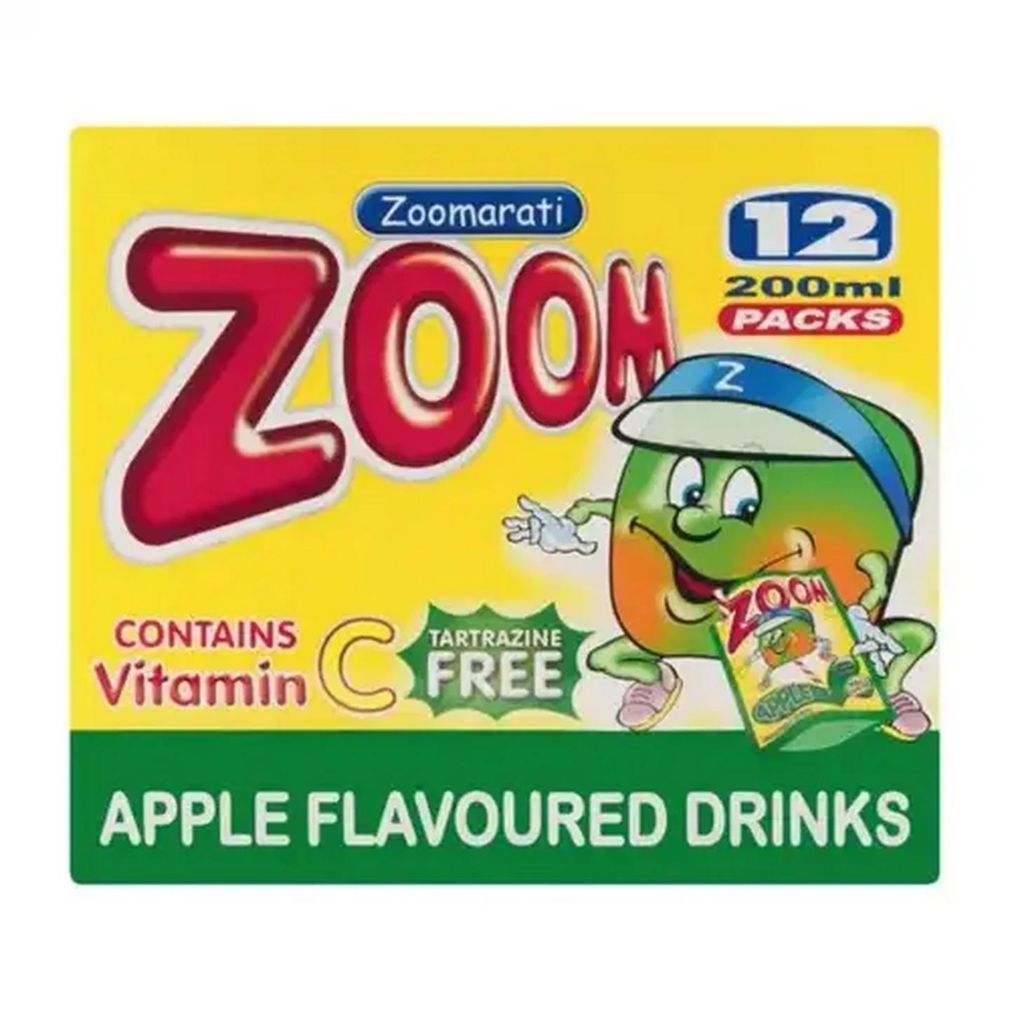 Image of Zoomarati Zoom Apple Flavoured Juice 12 x 200ml