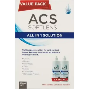 Checkers Sixty60 | ACS Softlens All In 1 Lens Solution 2 x 360ml