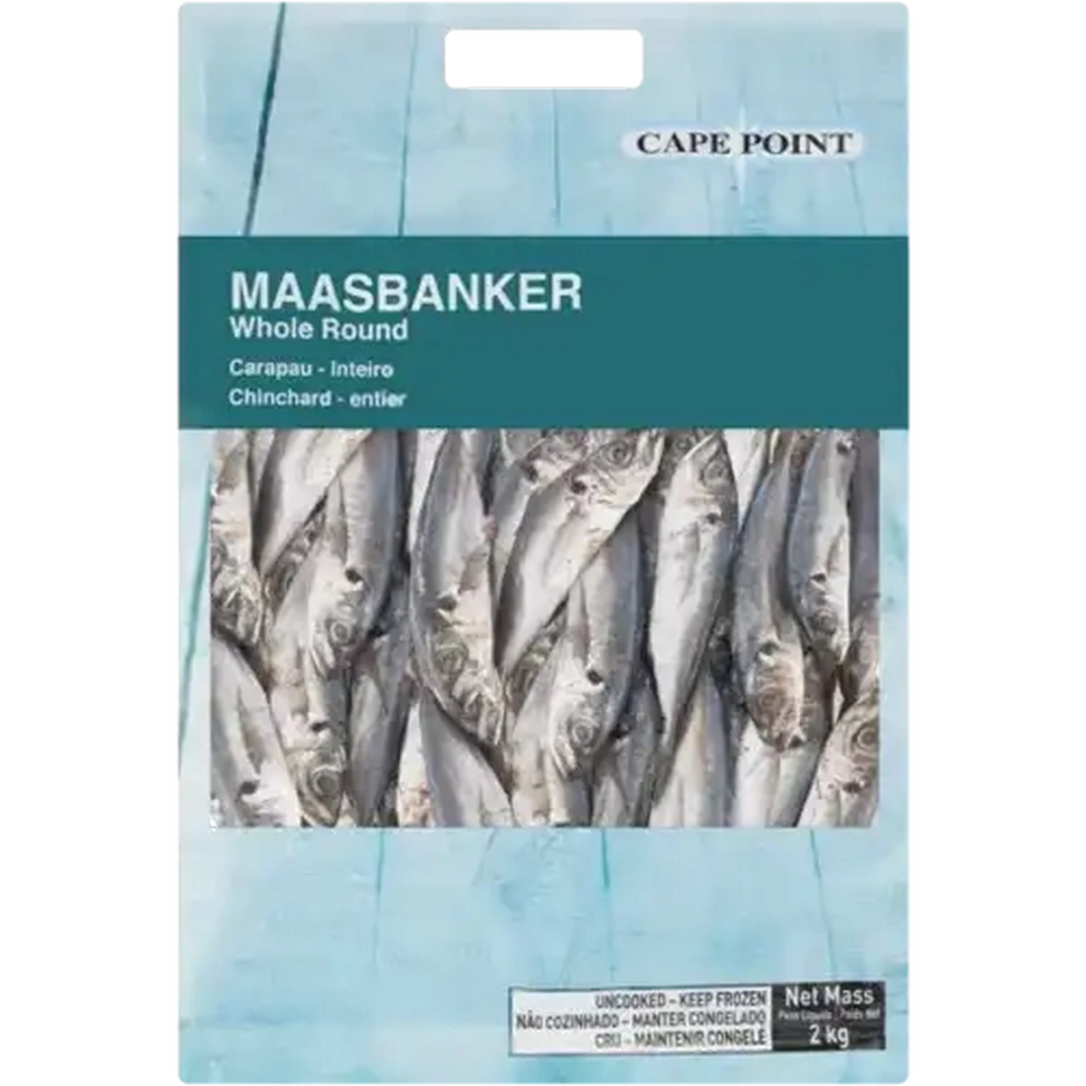 Checkers Sixty60 | Cape Point Frozen Whole Round Maasbanker 2kg