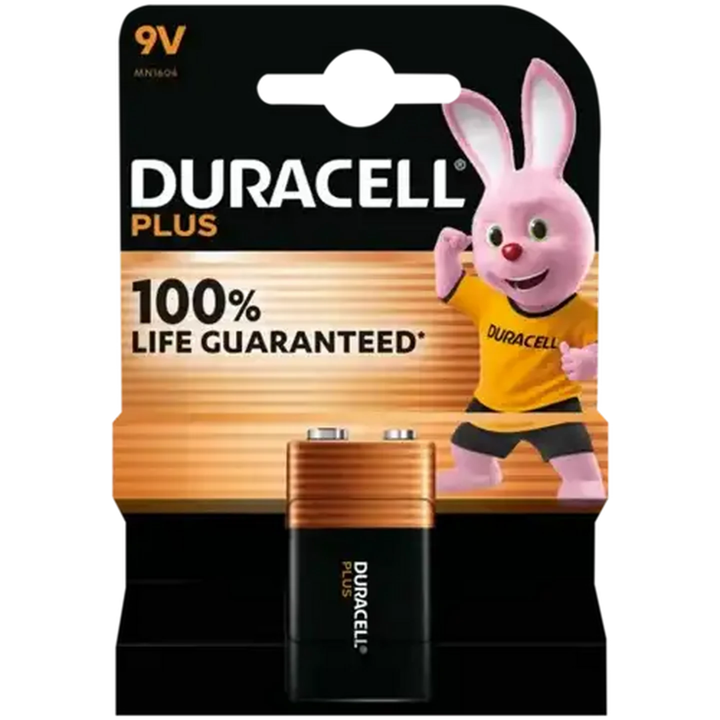 Image of Duracell Plus 9V Alkaline Battery