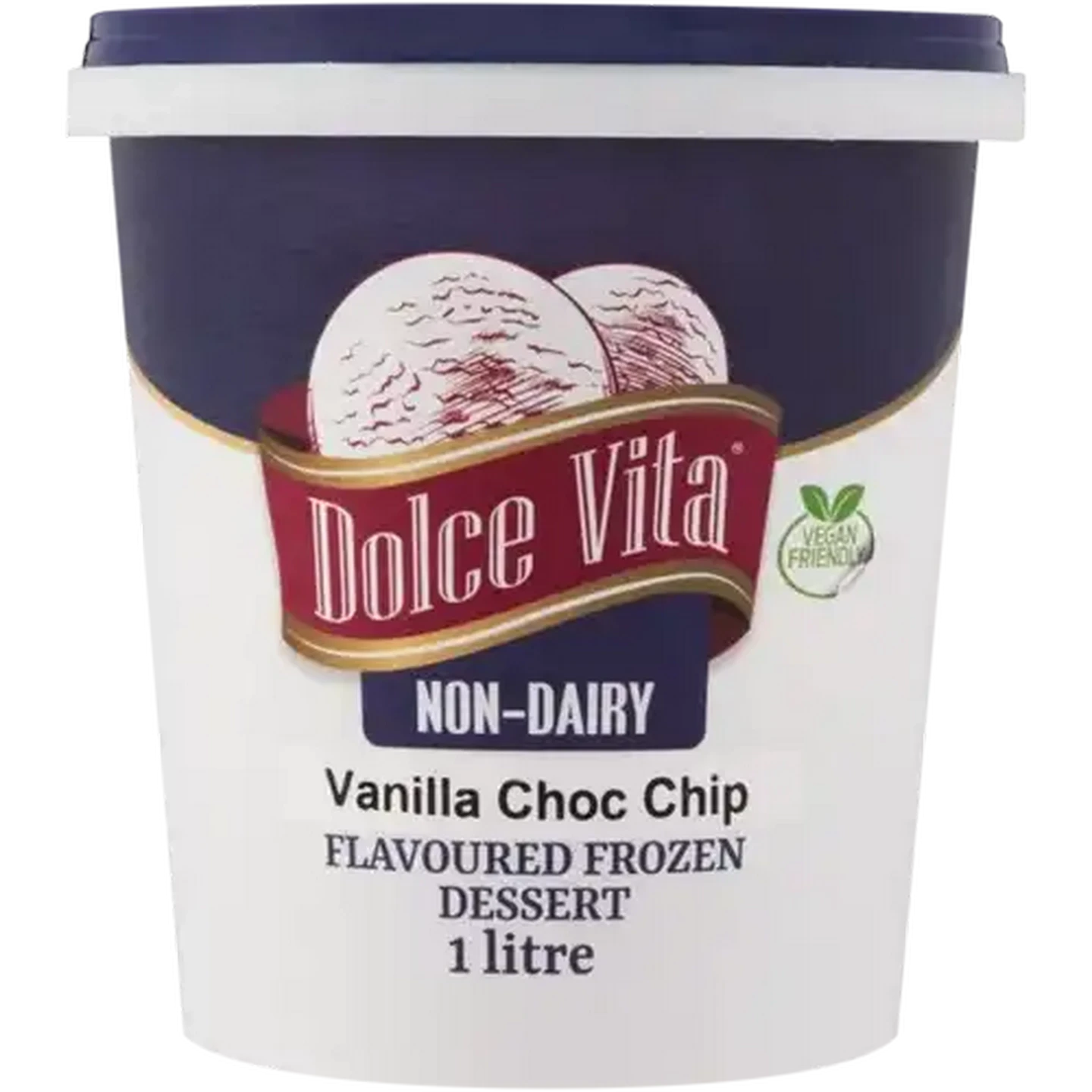 Image of Dolce Vita Vanilla Choc Chip Non-Dairy Frozen Dessert 1L