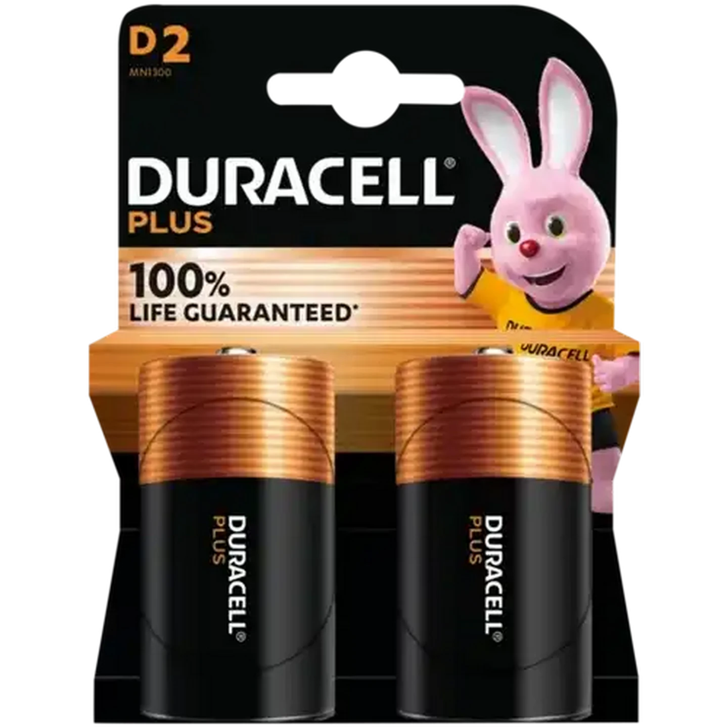 Image of Duracell Plus D Alkaline Batteries 2-Pack