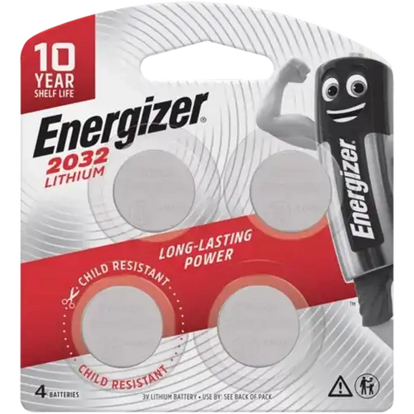 Image of Energizer Lithium CR 2032 Coin Batteries 4-Pack