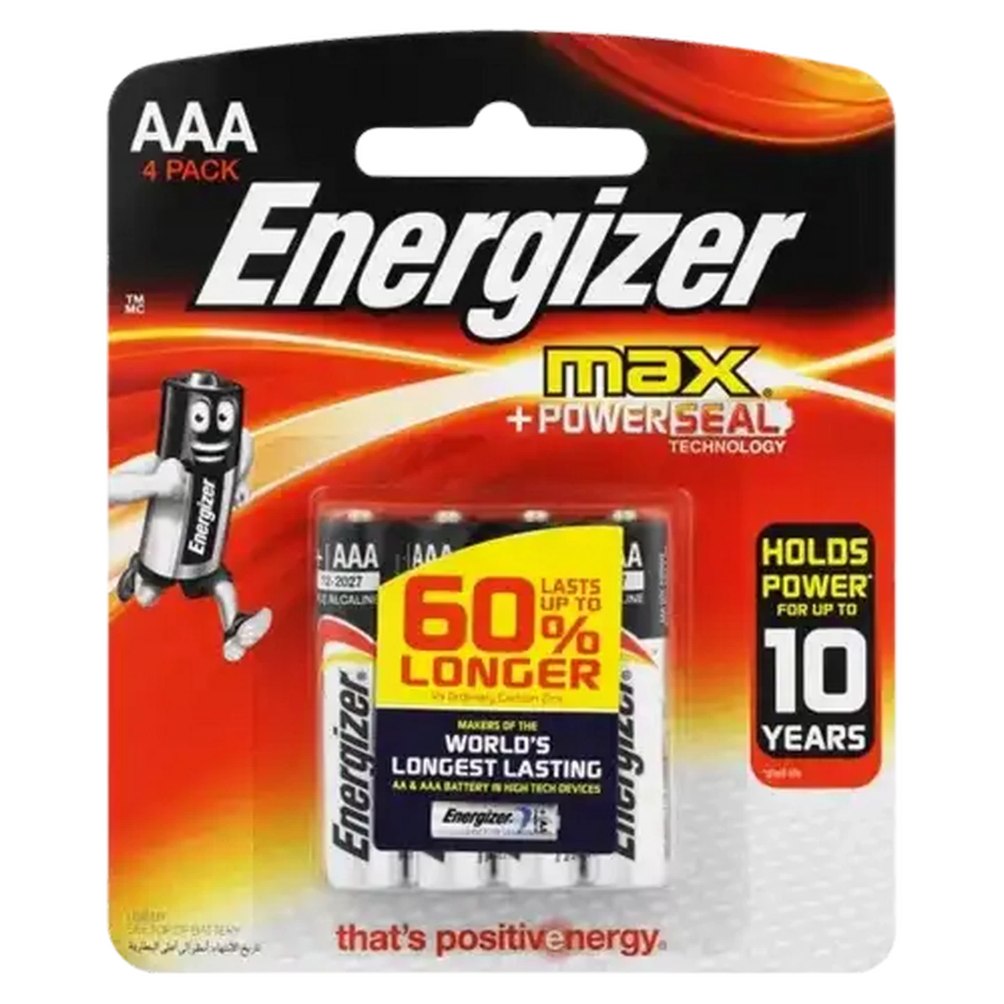 Image of Energizer AAA Alkaline Batteries 4-Pack