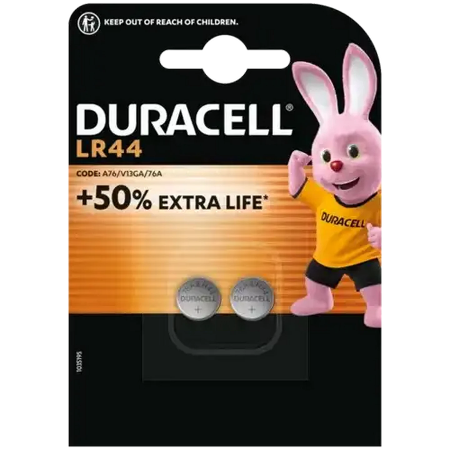 Image of Duracell LR 44 Alkaline Batteries 2-Pack