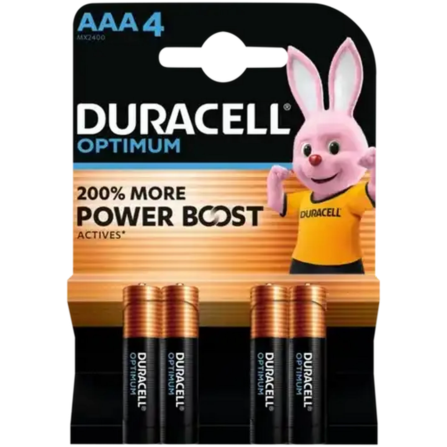 Image of Duracell Optimum AAA Alkaline Battery 4-Pack