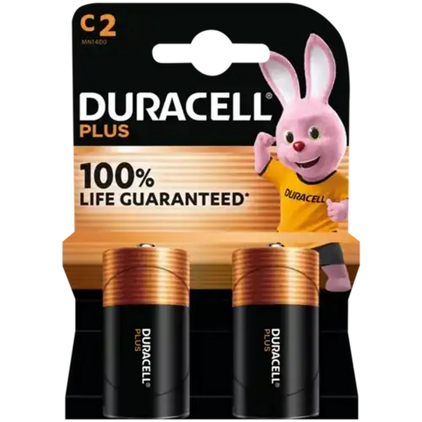 Image of Duracell Plus C Alkaline Batteries 2-Pack
