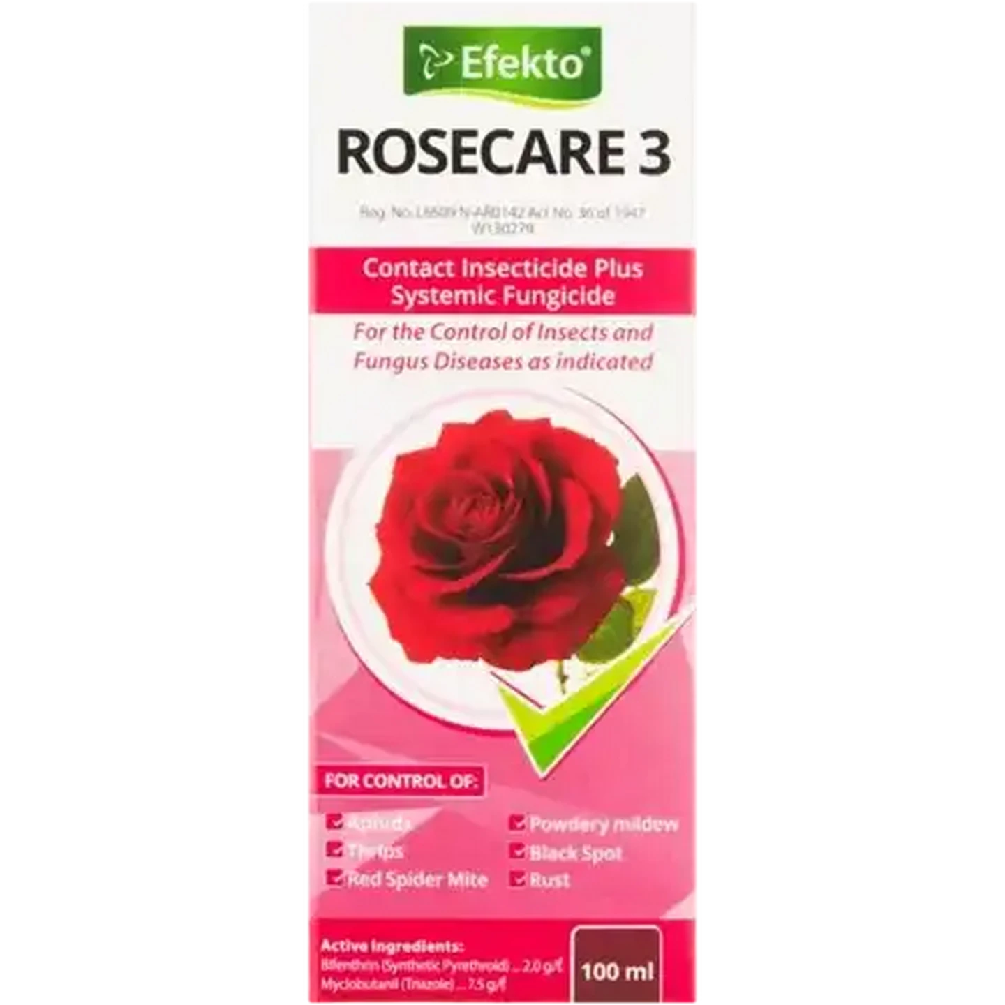 Image of Efekto Rosecare 3 Insecticide Plus Systemic Fungicide 100ml
