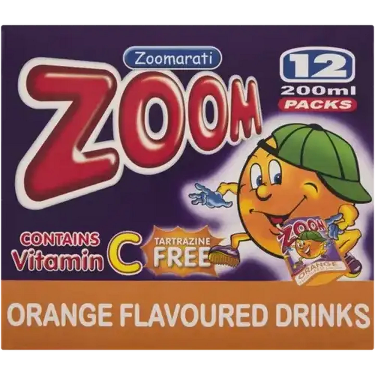 Image of ZOOM Orange Flavoured Drinks 12 x 200ml