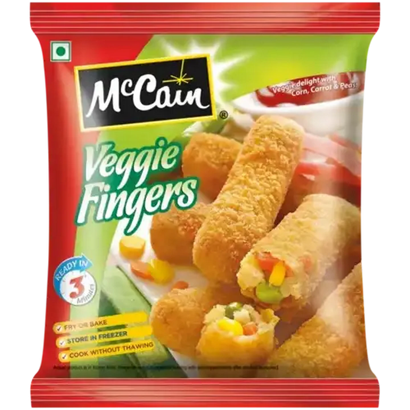 Image of McCain Frozen Veggie Fingers 400g