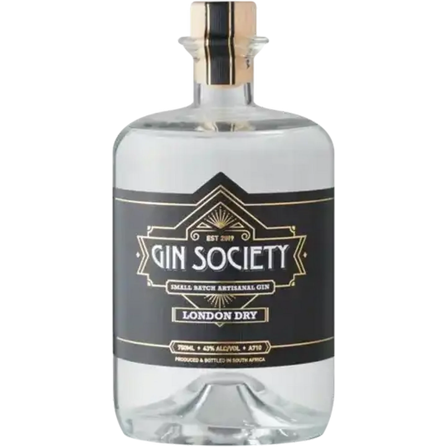 Image of Gin Society Small Batch Artisanal Gin Bottle 750ml