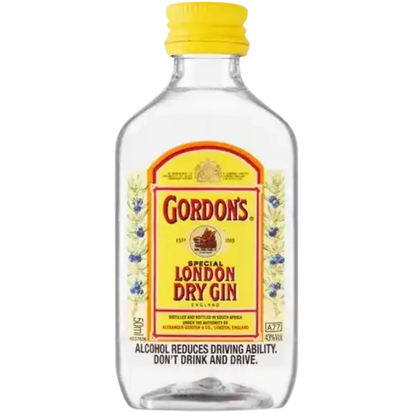 Image of Gordon's London Dry Gin Bottles 12 x 50ml