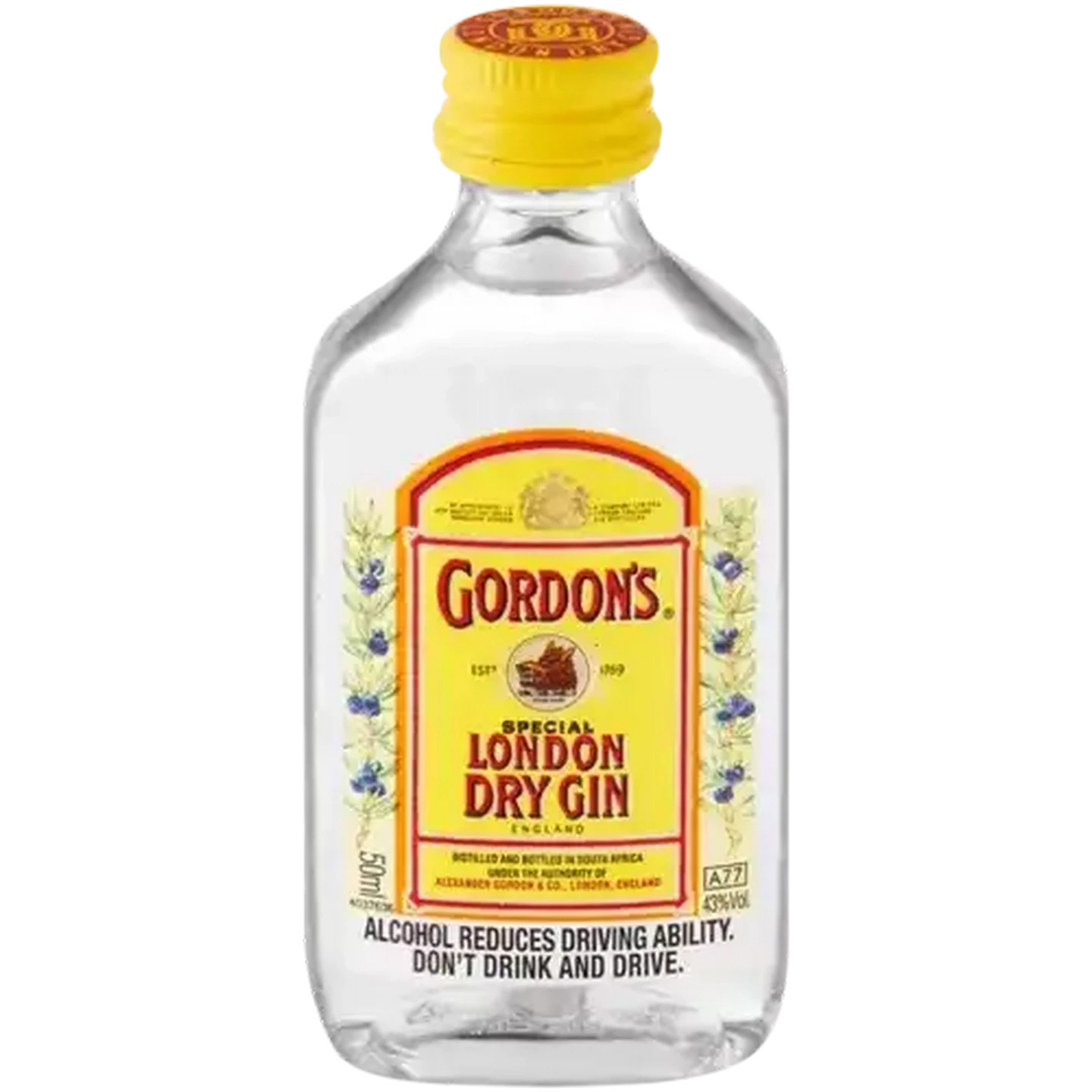 Image of Gordon's London Dry Gin Bottles 12 x 50ml