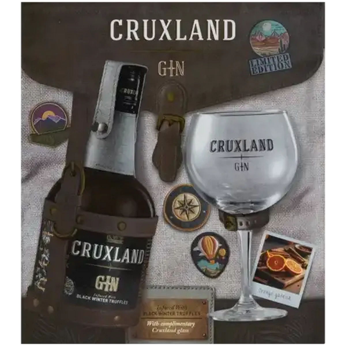 Shoprite ZA | Cruxland Black Winter Truffle Infused Gin Gift Set 750ml