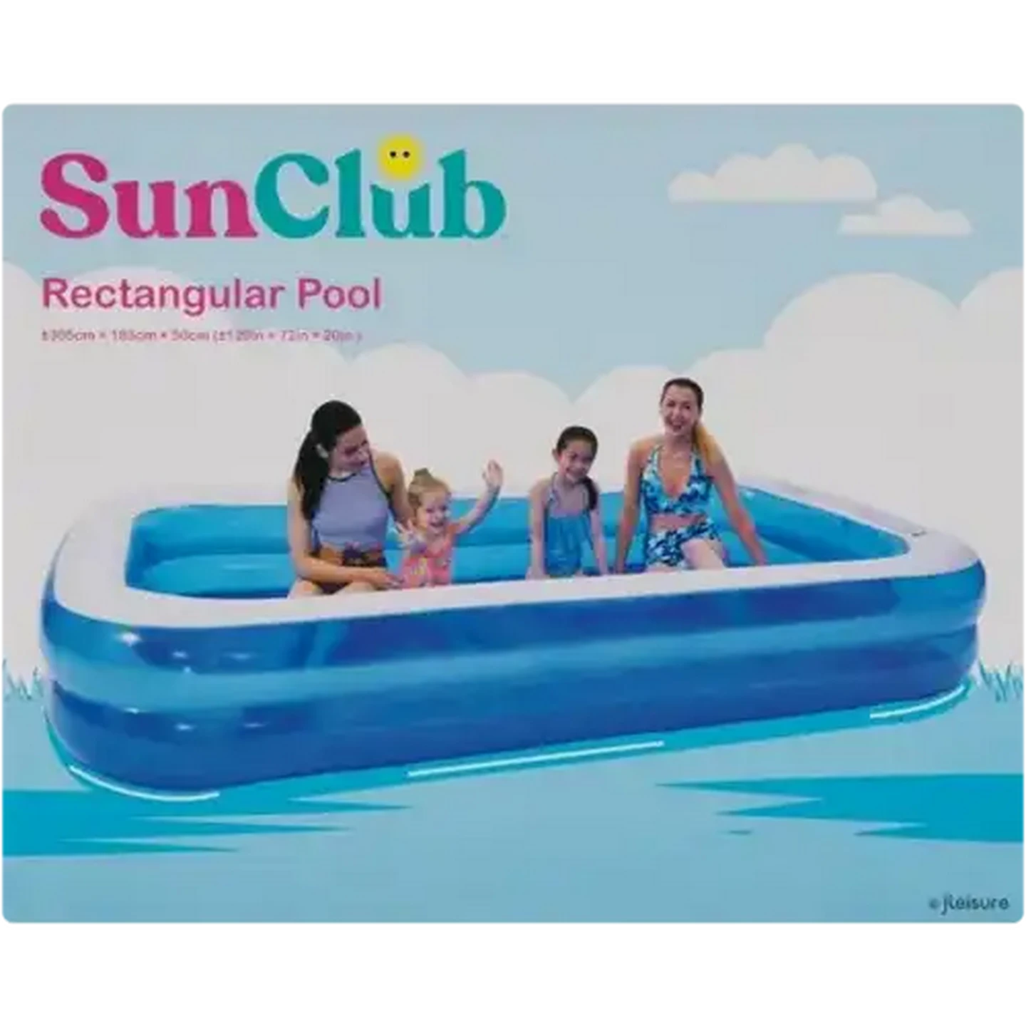 Image of Sun Club Rectangular Pool 305 x 183 x 50cm