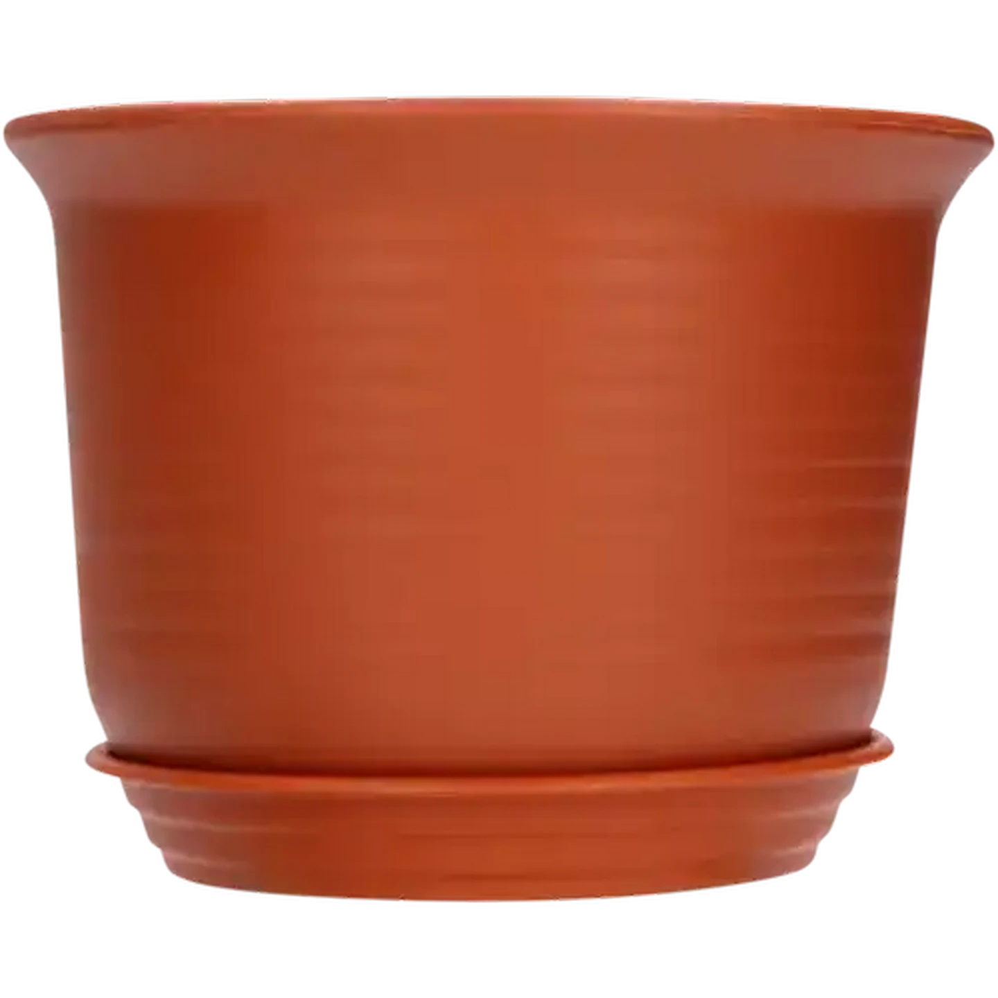 Image of Victoria Flower Pot & Saucer Set 15cm (Colour May Vary)