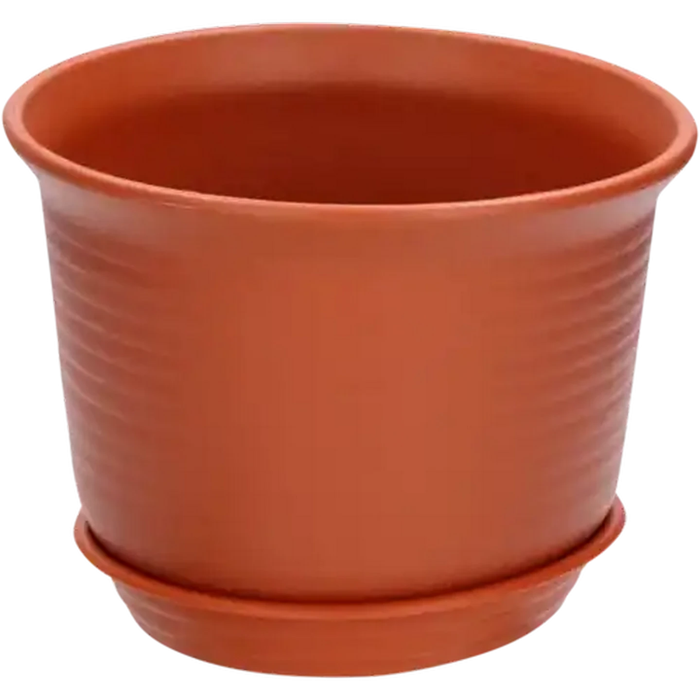 Image of Victoria Flower Pot & Saucer Set 15cm (Colour May Vary)