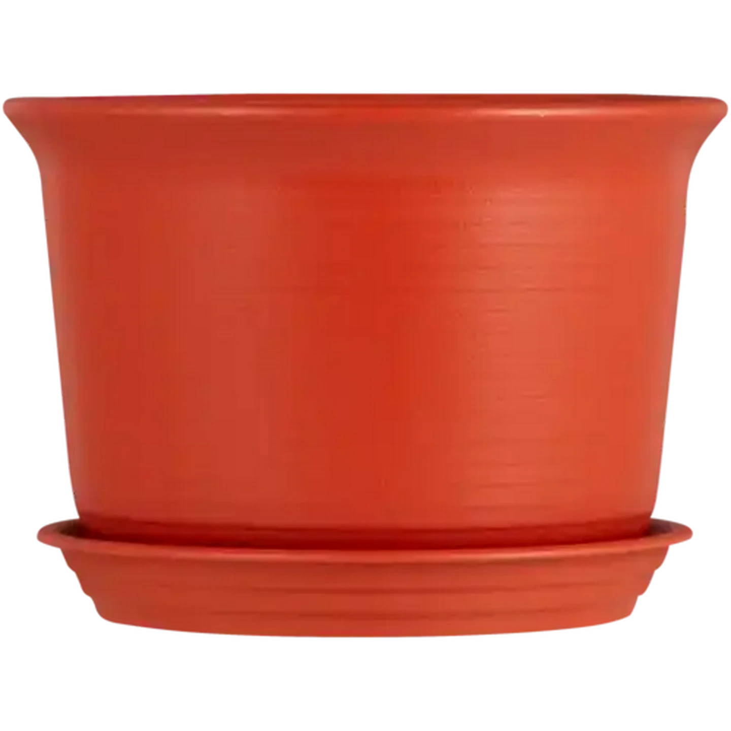 Image of Victoria Plant Pot & Saucer Set 24.5cm (Colour May Vary)