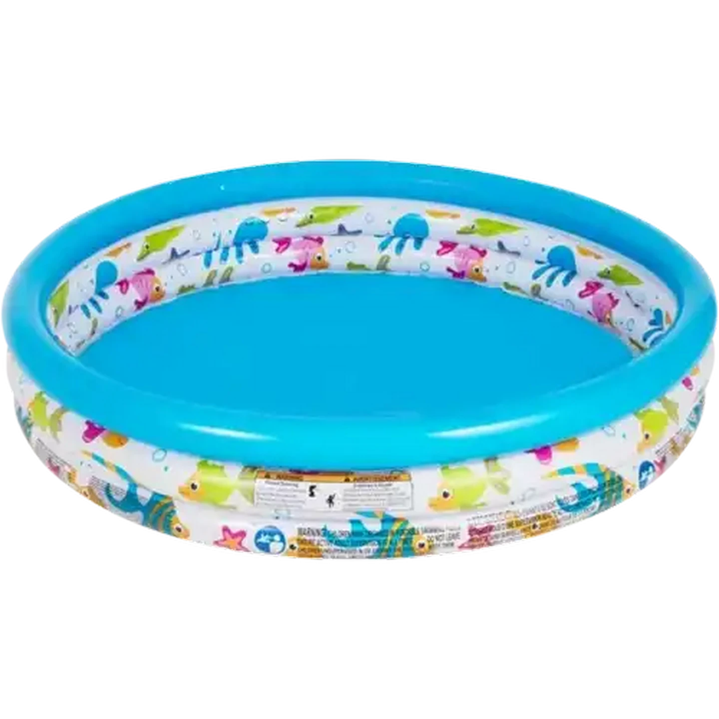 Image of Bestway Multi-Coloured Ocean Life 3 Ring Pool 122 x 25cm