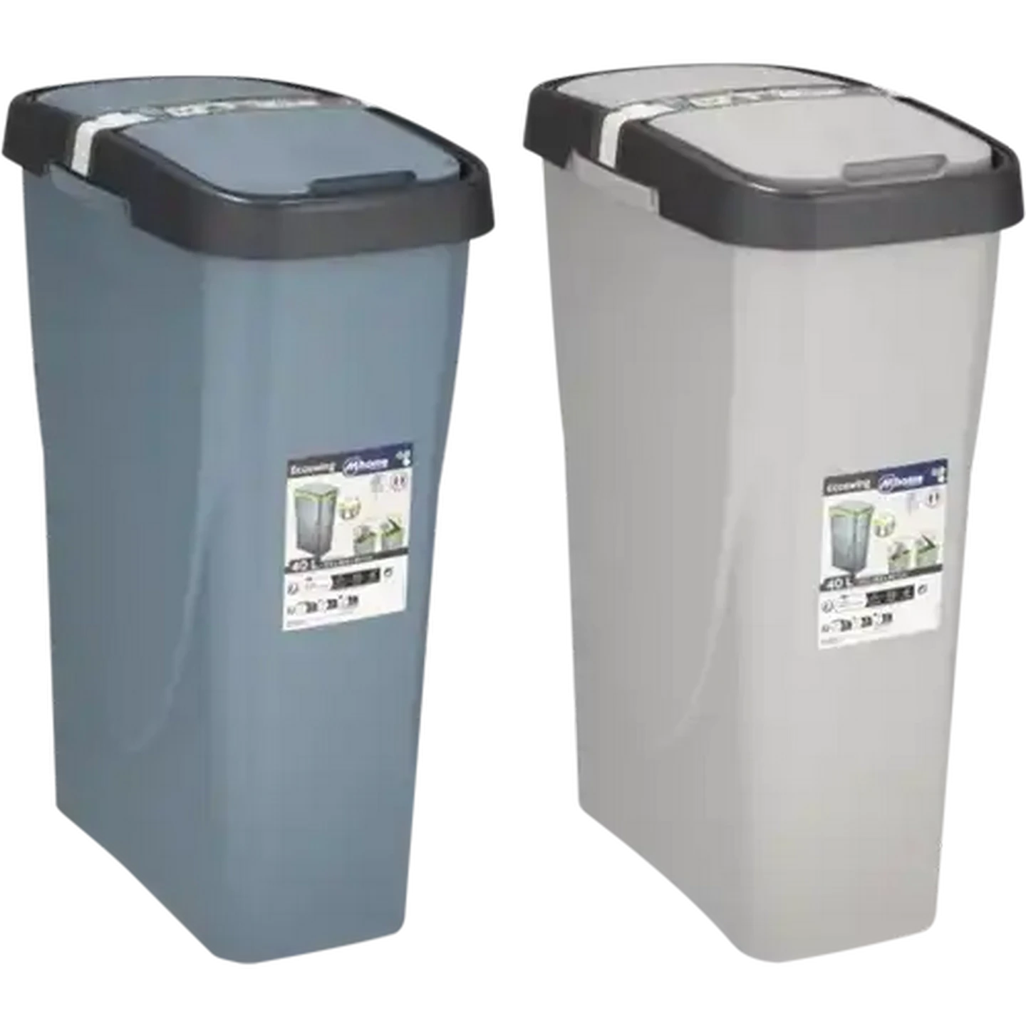 Image of M-Home Plastic Ecoswing Bin 40L (Colour May Vary)