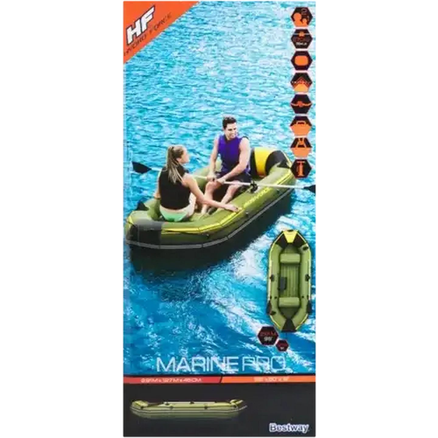 Image of Bestway Hydro-Force Marine Pro Inflatable Boat 291 x 127 x 46cm