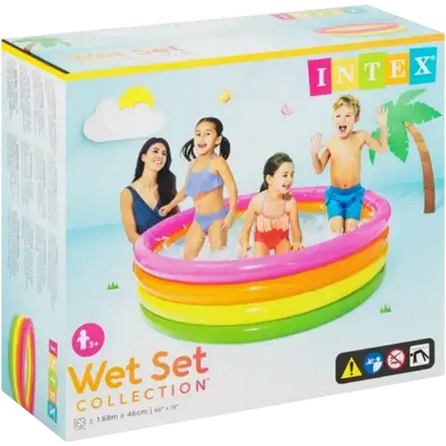 Image of Intex Wet Set Collection Four-Ring Inflatable Pool