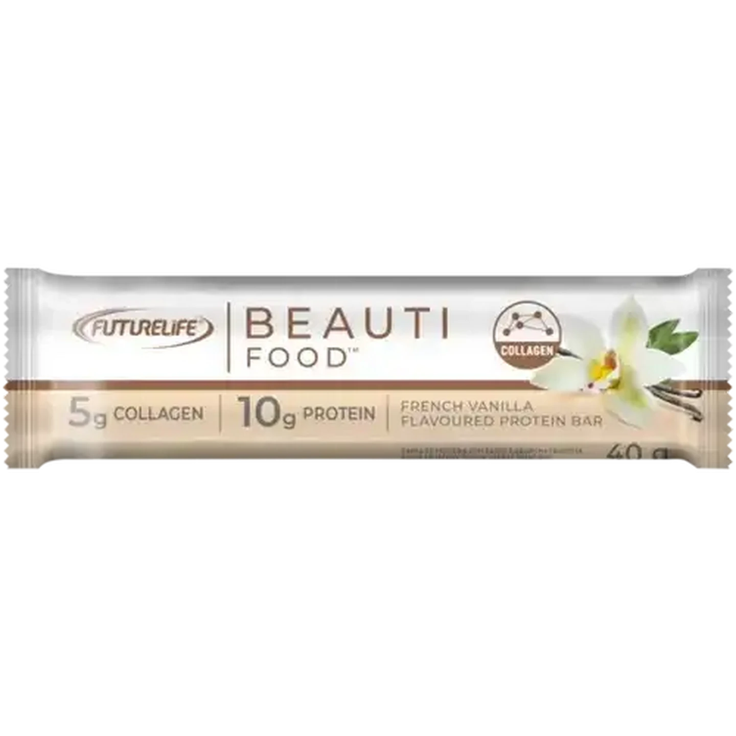 Image of FUTURELIFE Beauti Food French Vanilla Flavoured Protein Bar 40g