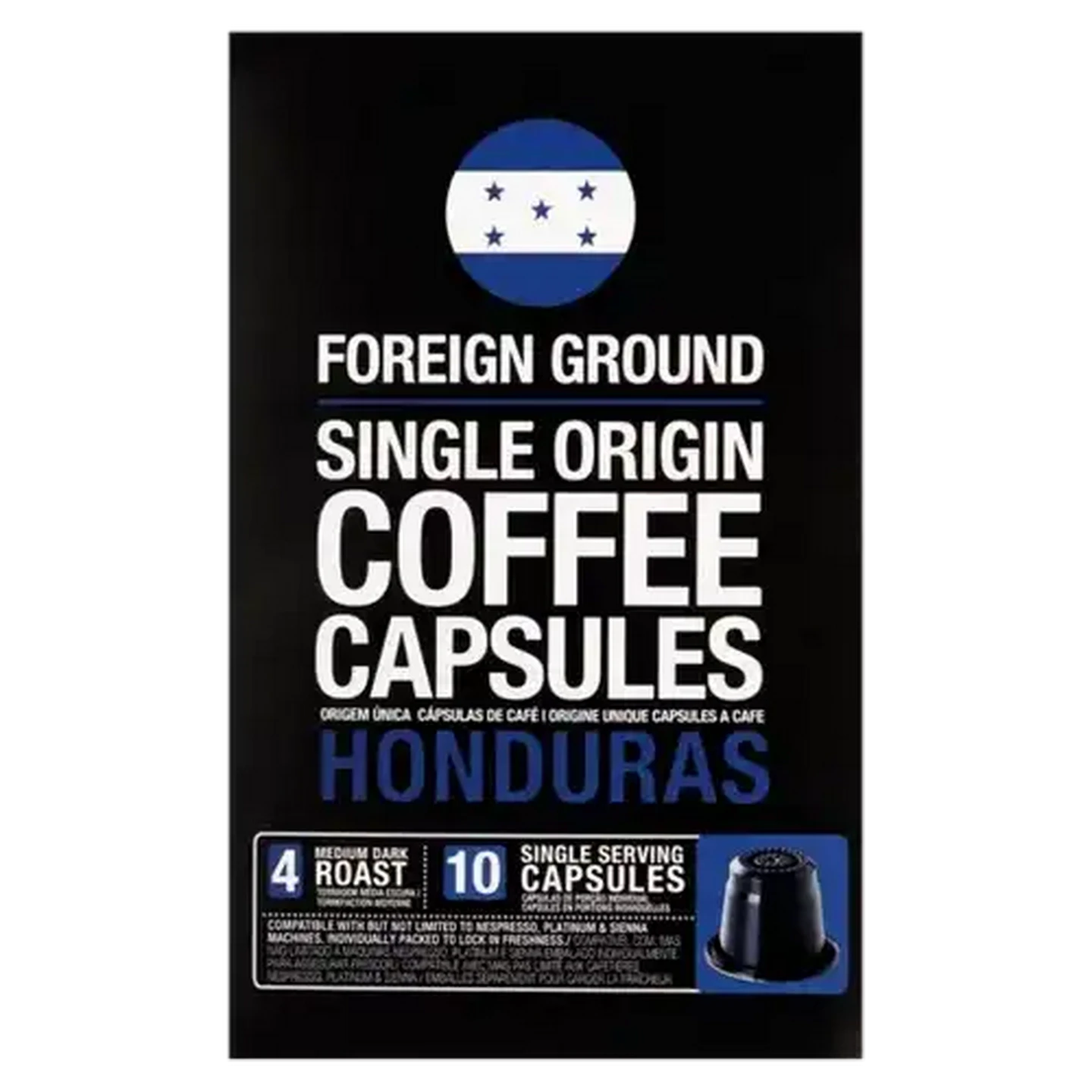 Image of Foreign Ground Honduras Single Origin Coffee Capsules 10 Pack
