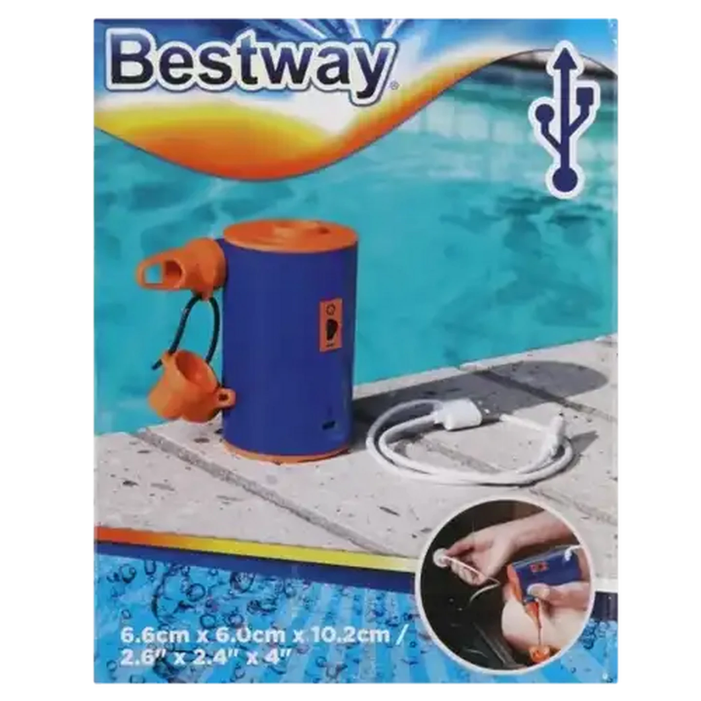 Image of Bestway Aire Travel Portable USB Powered Handheld Pump