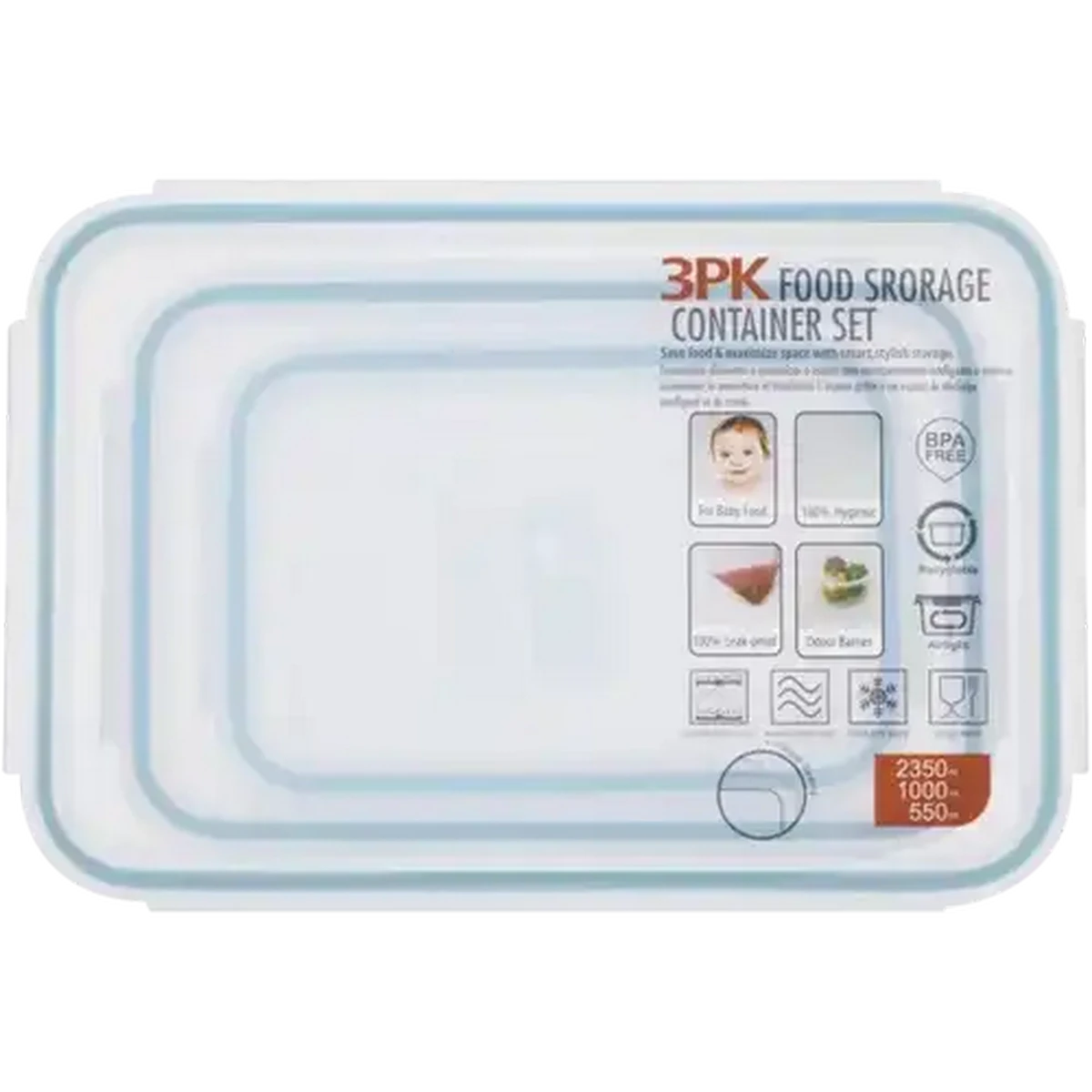 Checkers Sixty60 | Plastic Clip Lock Rectangular Food Storage