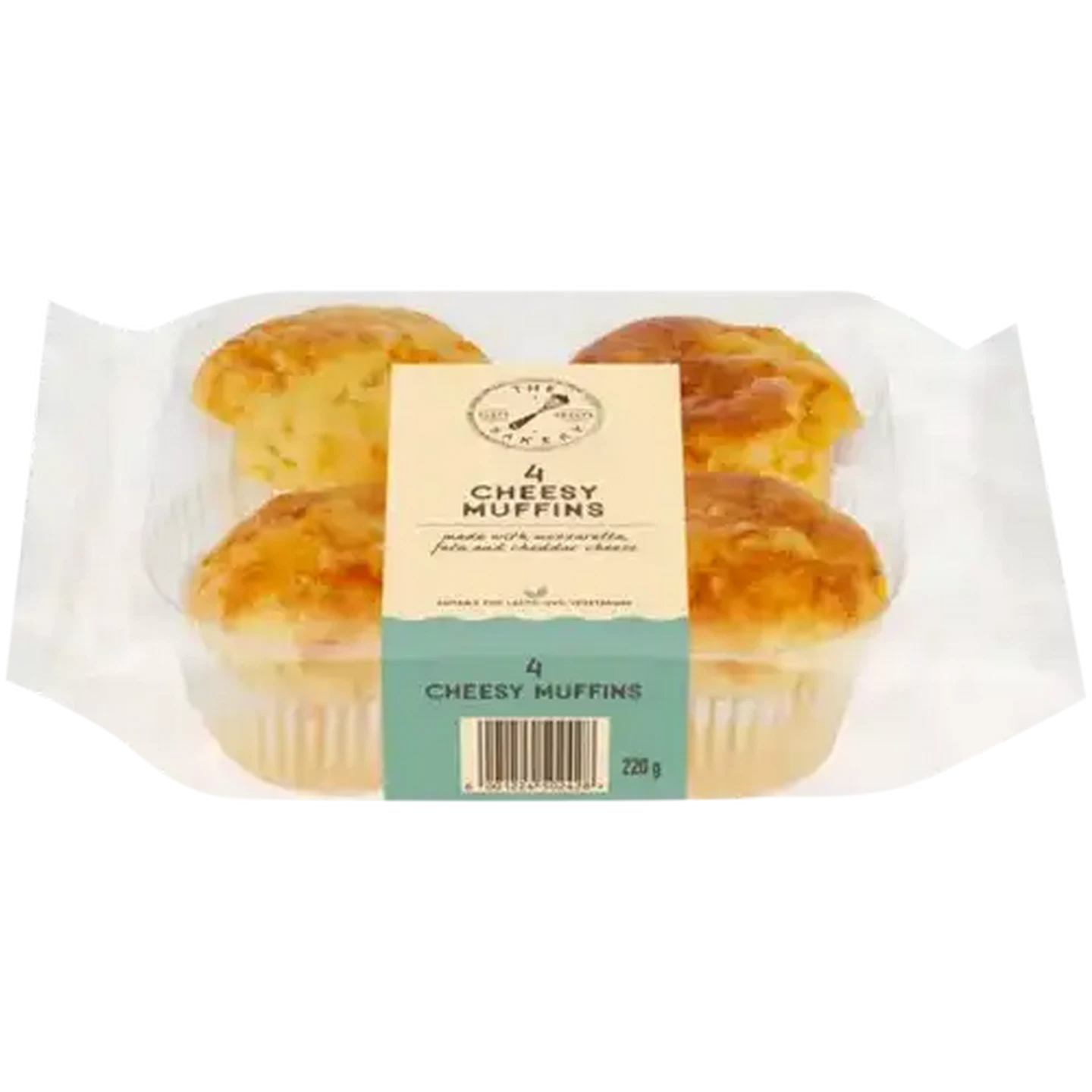 Image of The Bakery Cheesy Muffins 4 Pack