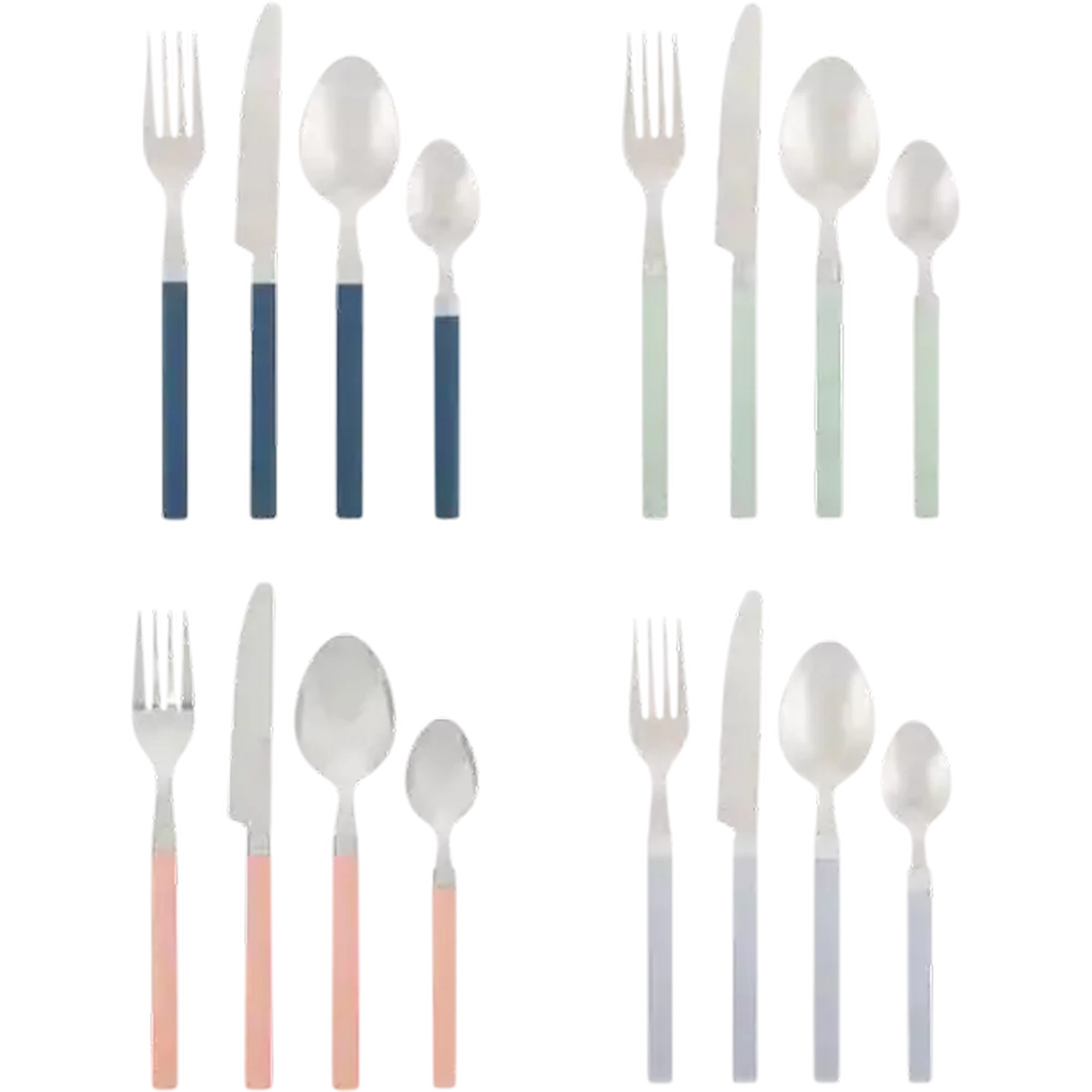 【未開封】LUNCH TIME SPEAK/FLICK 4枚セット Checkers Sixty60 | NovaDiva Picnic Cutlery Set 24-Piece (Colour