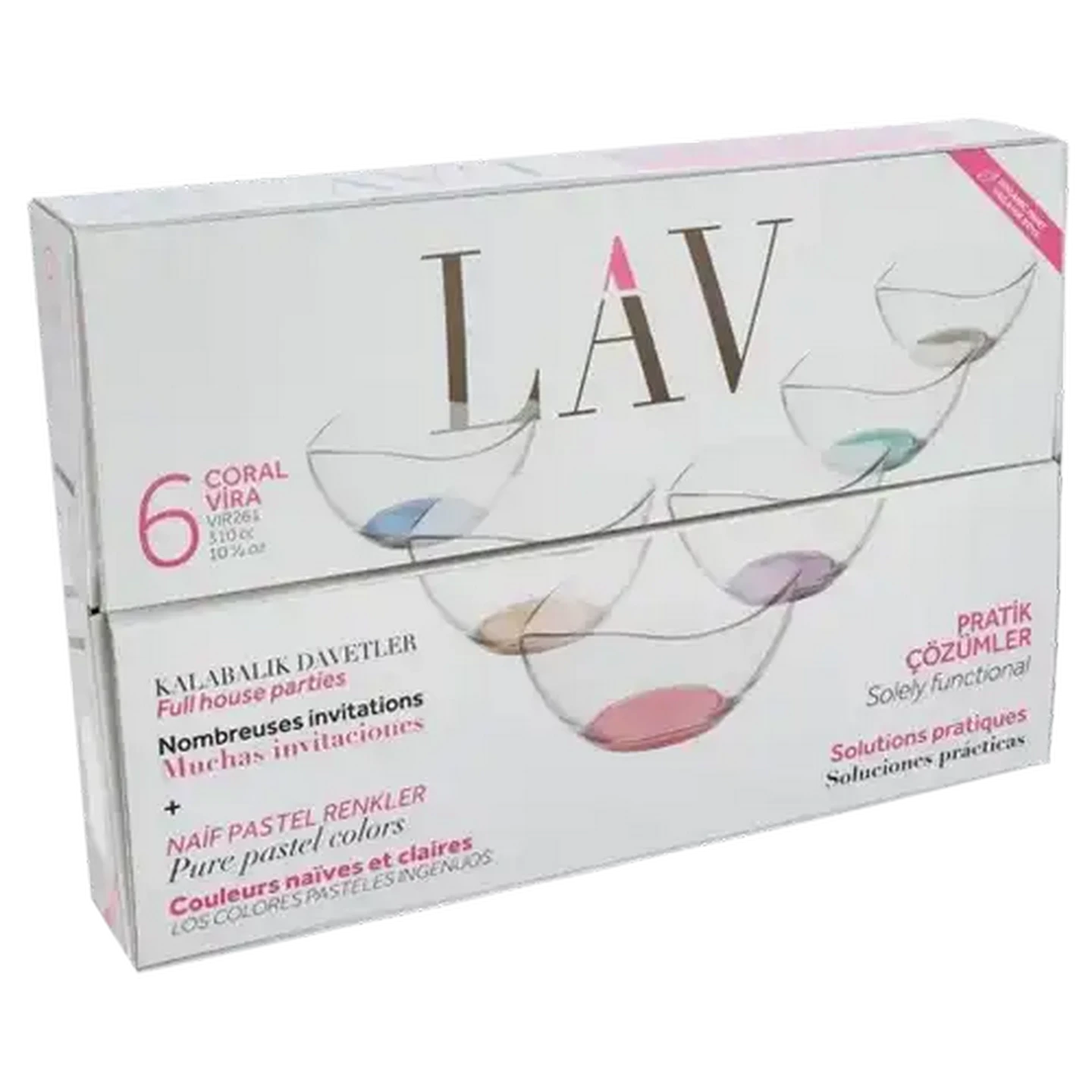 Checkers Sixty60 | LAV Coral Vira Glass Bowl Set 6 Piece