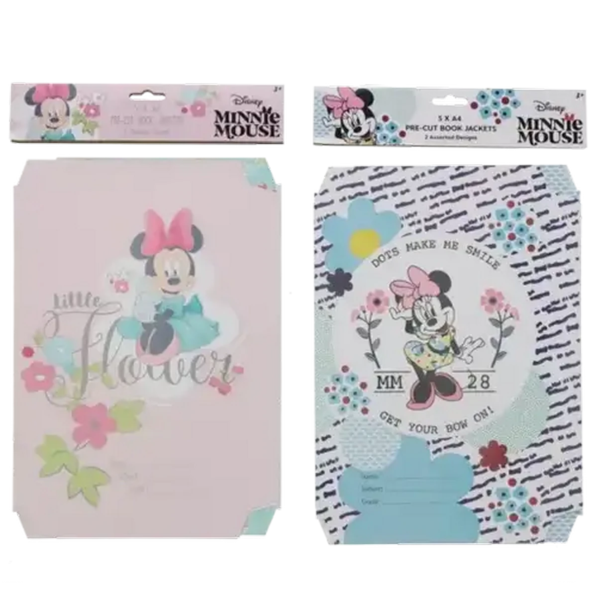 Checkers Sixty60 | Minnie Mouse A4 Book Jacket 5-Pack (Design May