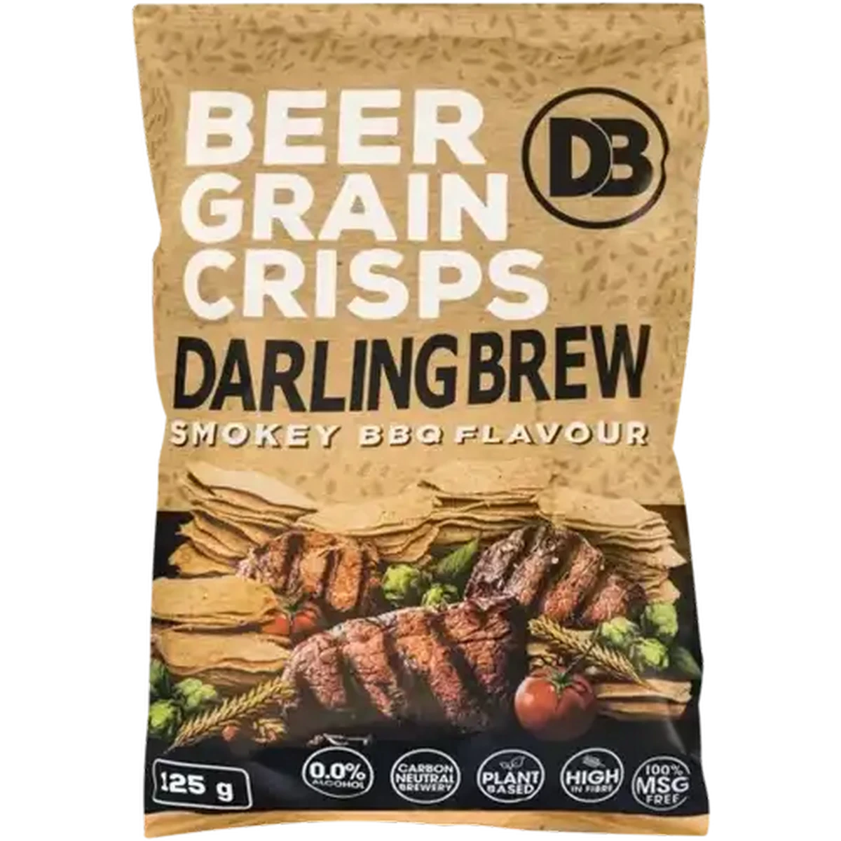 Checkers Sixty60 | Darling Brew Smokey BBQ Flavour Beer Grain Crisps 125g