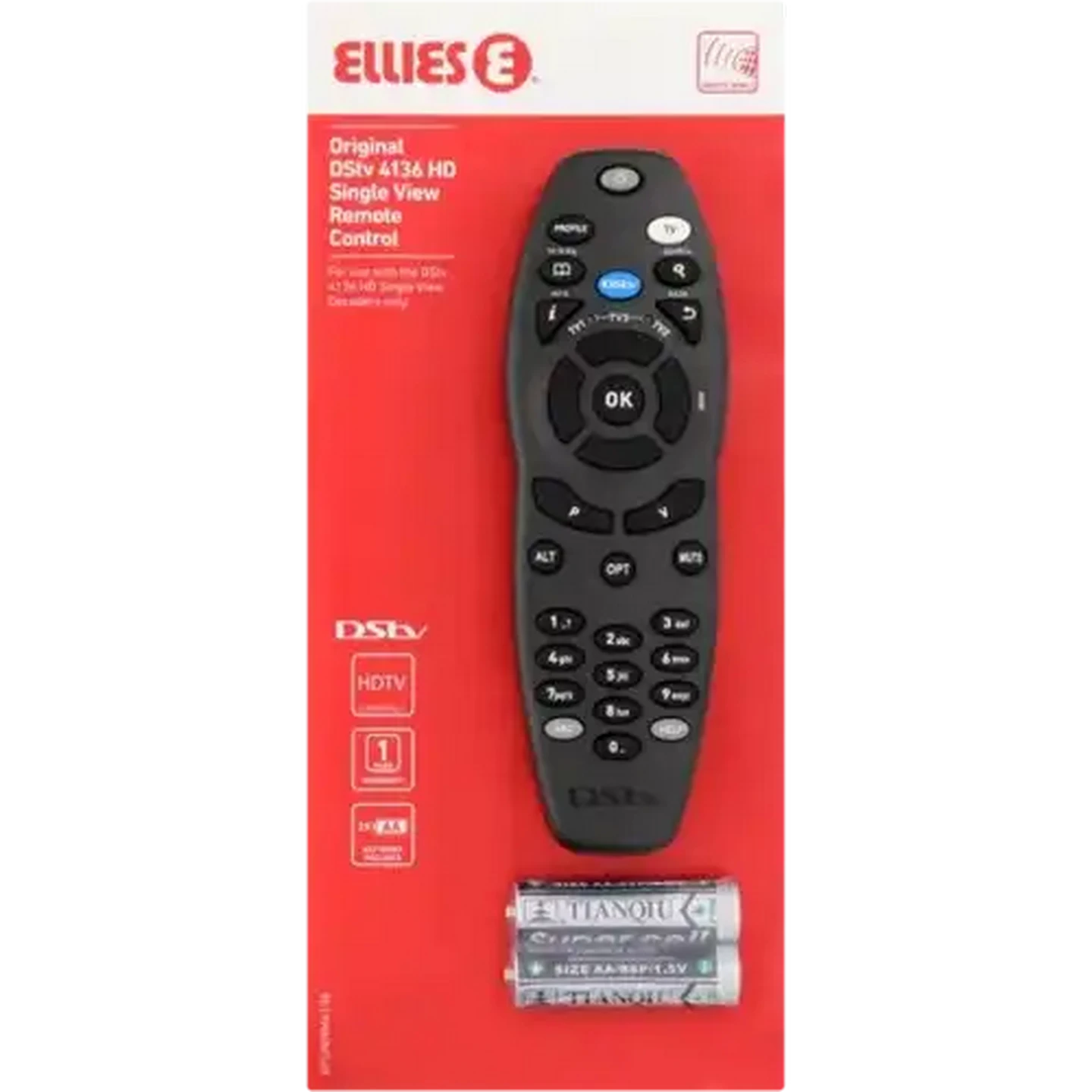 Image of ELLIES BPUNIRM4136 B5 Original DStv Remote Control For HD 5S