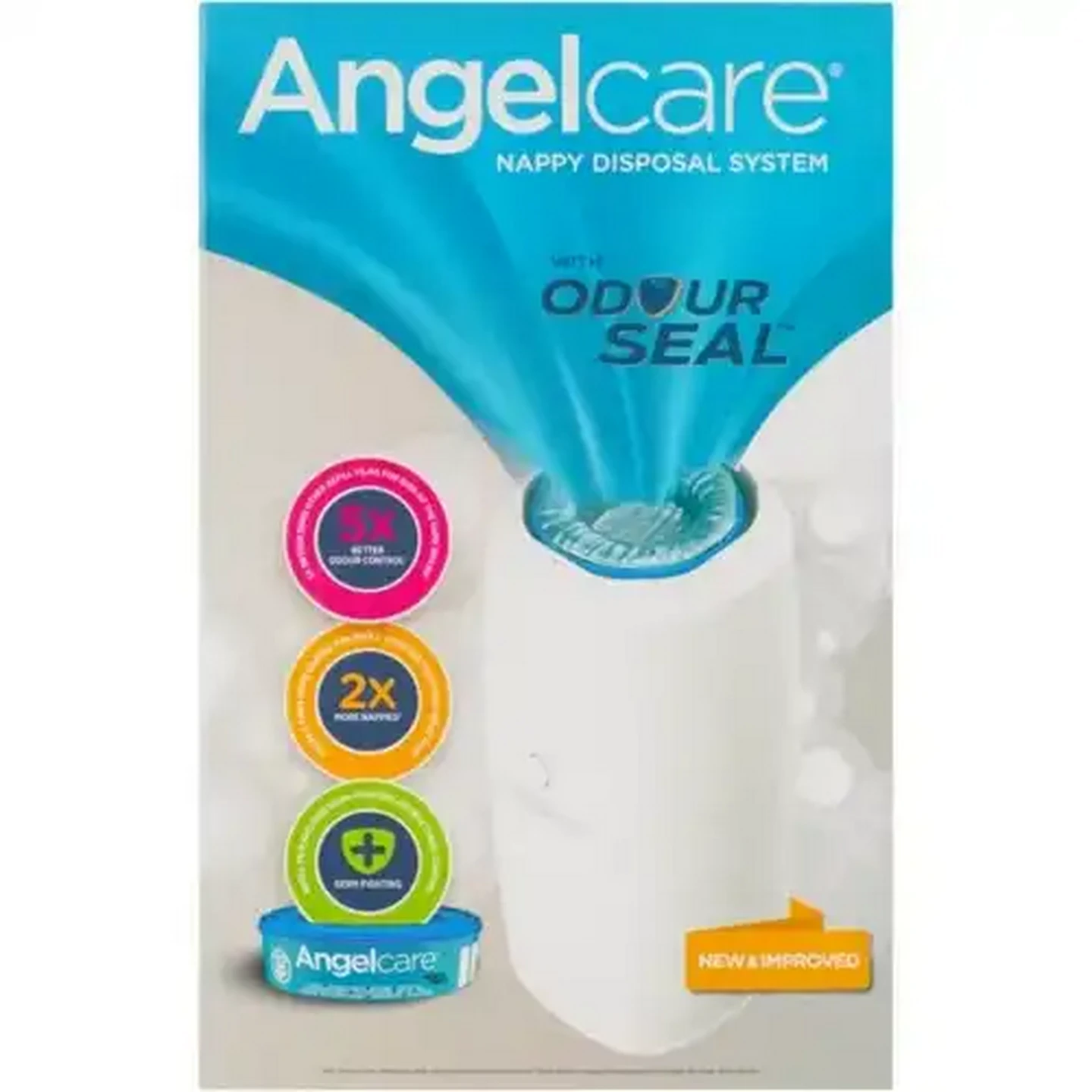 Image of Angelcare White Nappy Disposal System