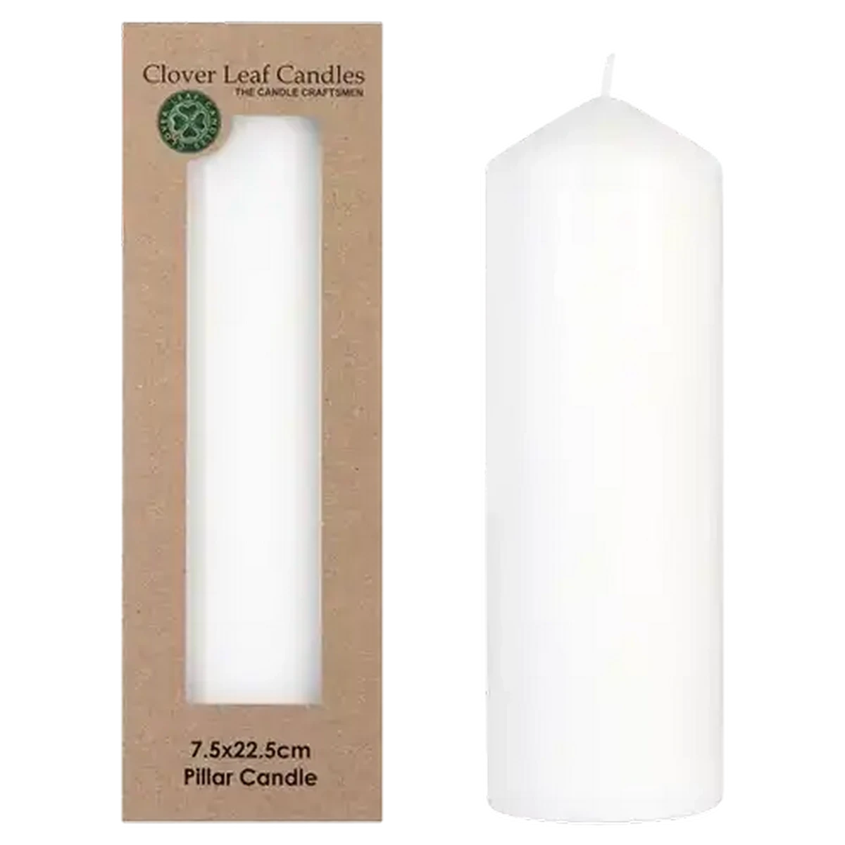 Checkers Sixty60 | Clover Leaf Candles White Pencil Top Candle 22.5cm