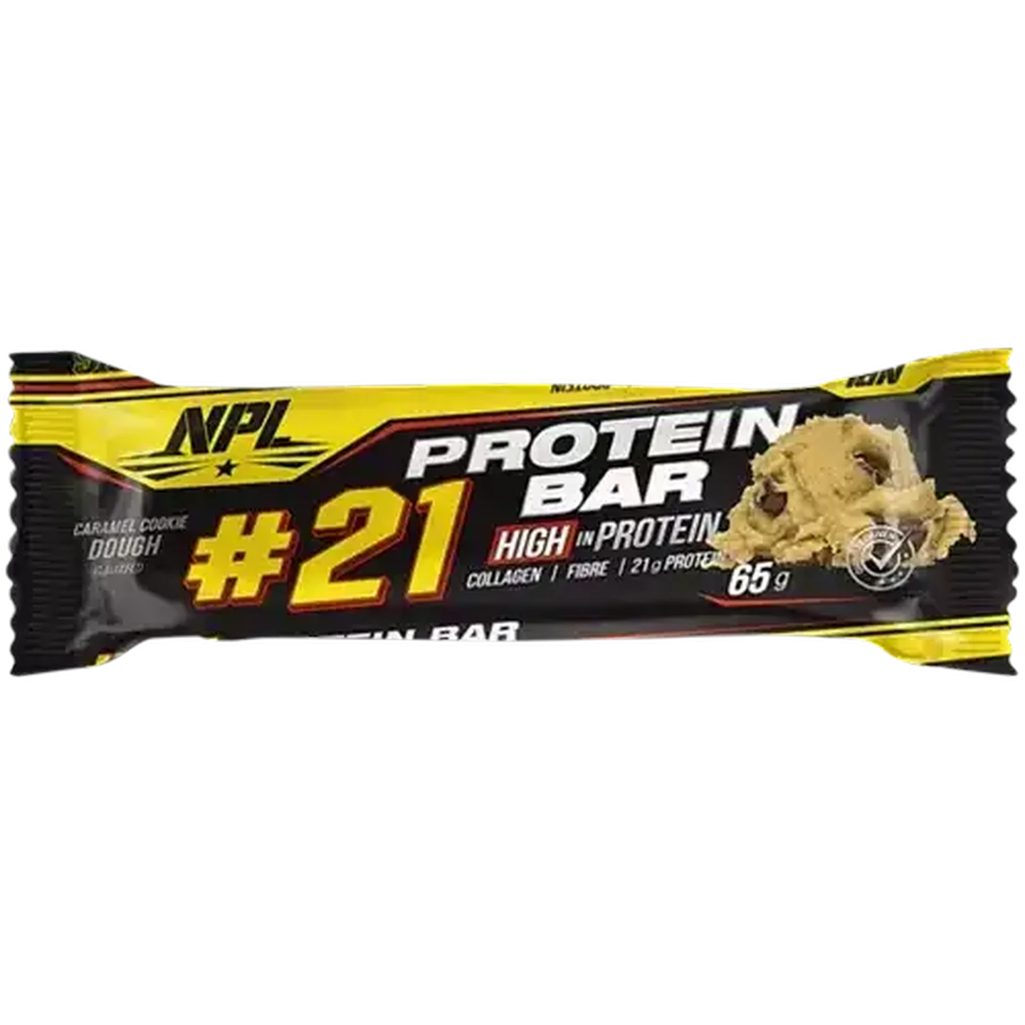 Image of NPL #21 Caramel Cookie Dough Flavoured Protein Bar 65g
