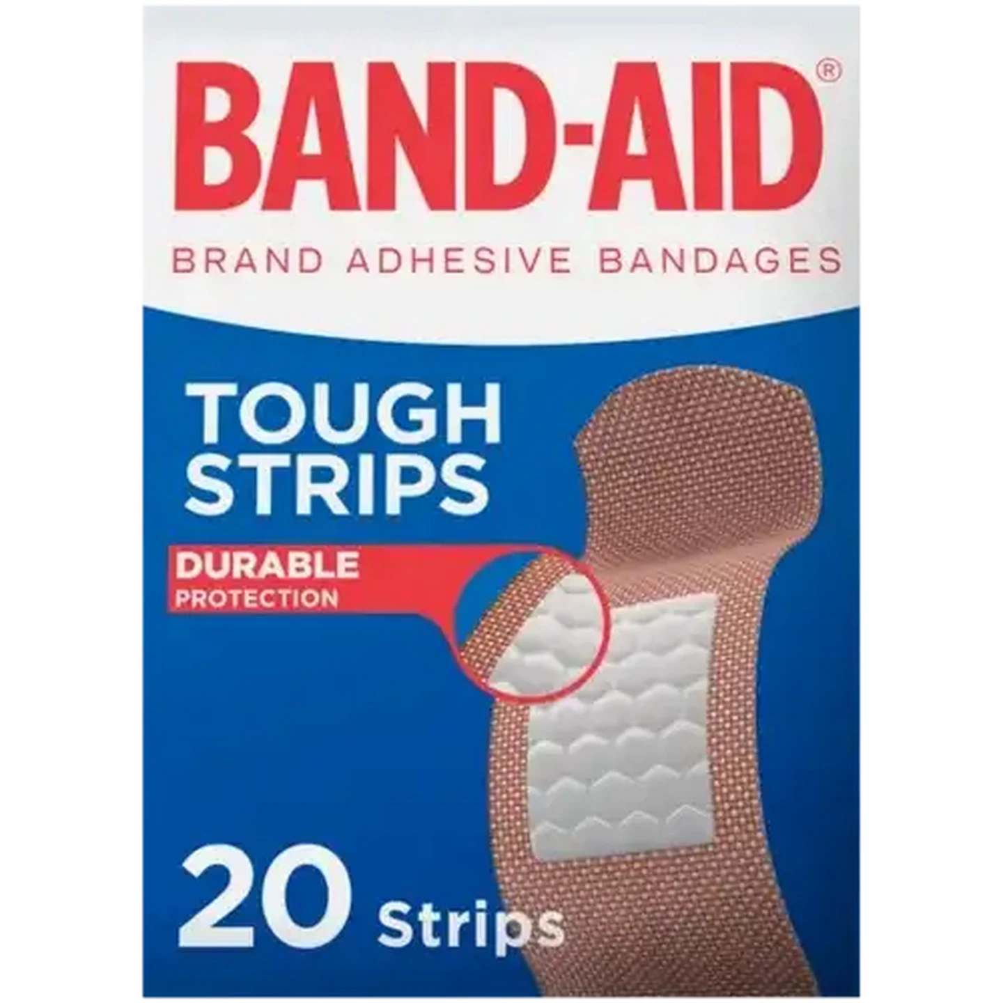 Image of Band-Aid Tough Strips Plasters 20 Pack