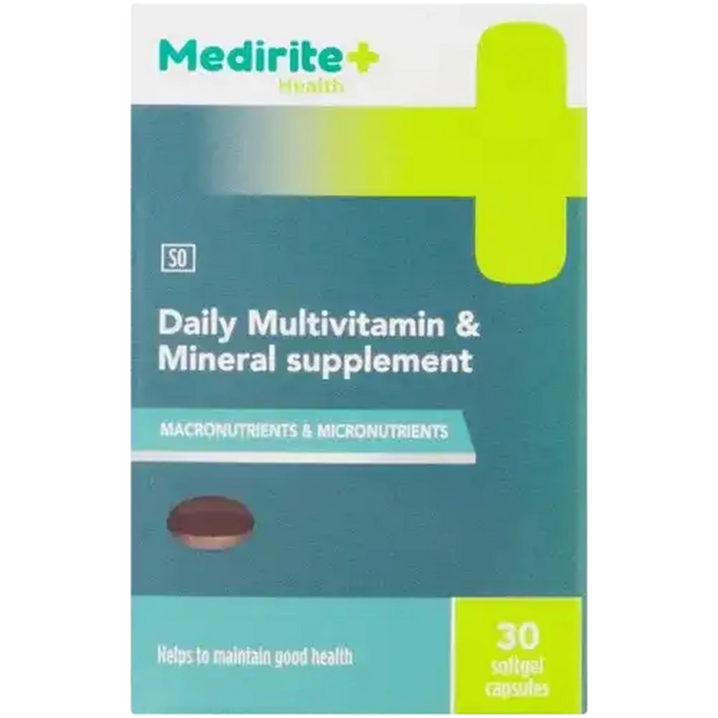 Image of Medirite Daily Multivitamin & Mineral Supplement Softgel 30 Capsules