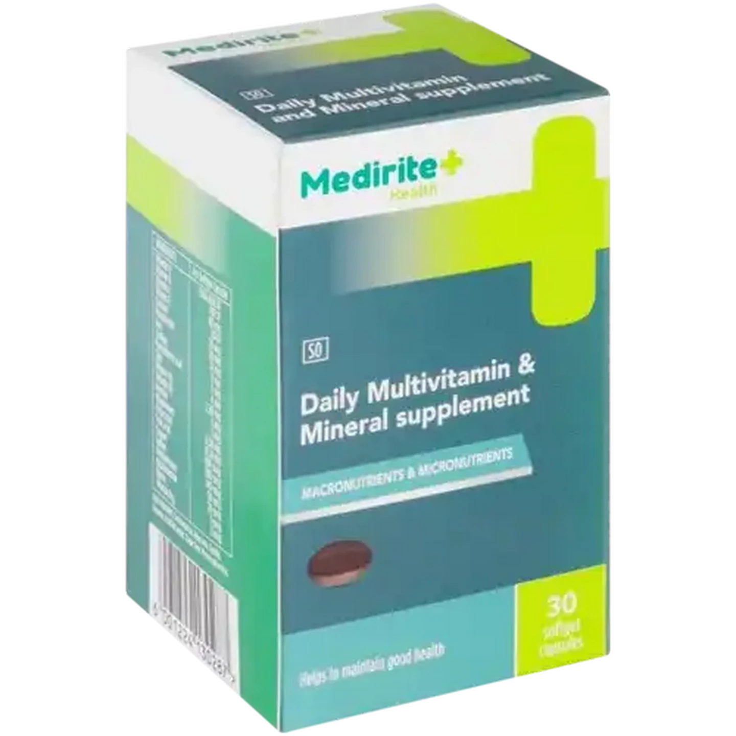Image of Medirite Daily Multivitamin & Mineral Supplement Softgel 30 Capsules