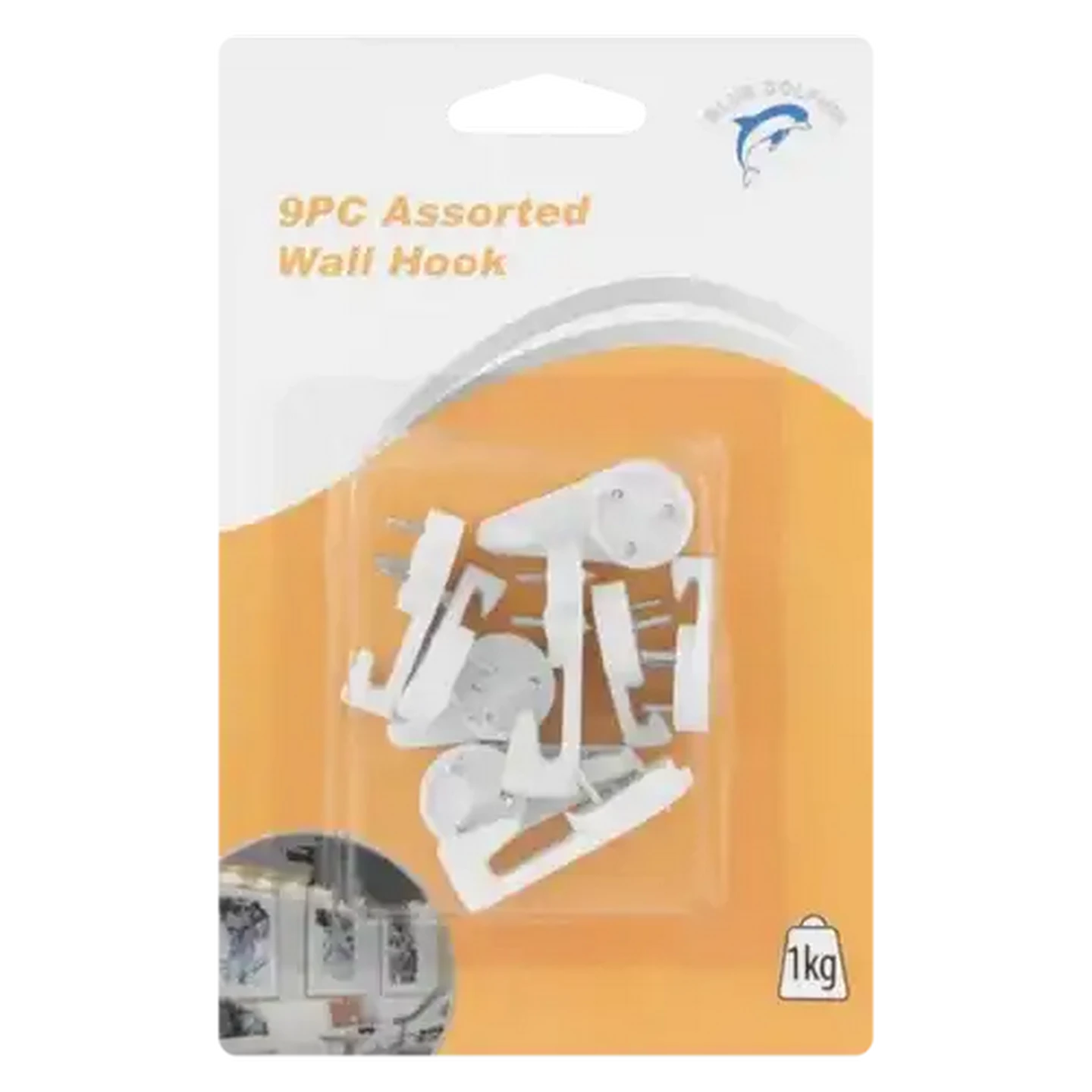 Image of Blue Dolphin Picture Mount Hooks 9-Pack